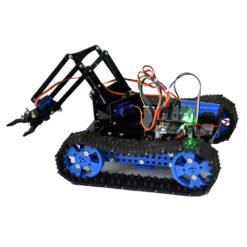 Black DIY  STEAM Programmable Smart RC Robot Car Arm Tank Educational Kit