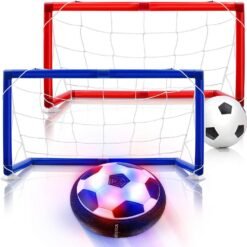 Dark Blue Hover Soccer Ball Set Rechargeable Air Soccer Indoor Outdoor Sports Ball Game for Boy Girl Best Gift Kids Game Toys