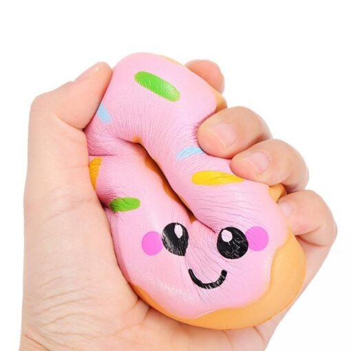 Sanqi Elan 10cm Squishy kawaii Smiling Face Donuts Charm Bread Kids Toys With Package - Toys Ace