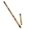 Dark Khaki G/F Key Detachable 2 Sections Natural Purple Bamboo Chinese Woodwind Flute