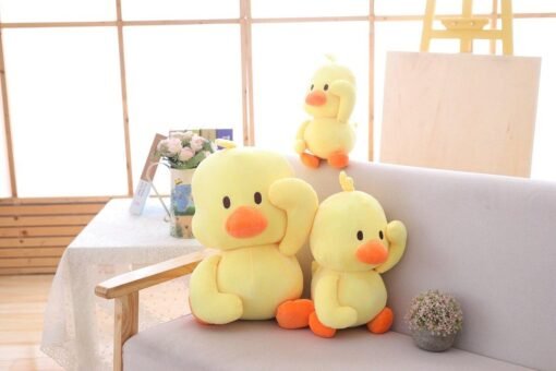 Little yellow duck figurine dancing expression small yellow duck plush toy - Toys Ace