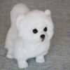 Pure white dog doll simulation dog doll (White 28cmx13cmx24cm) - Toys Ace