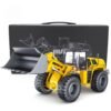 Goldenrod HuiNa Toys 583 6 Channel 1/18 RC Metal Bulldozer Charging RC Car Metal Edition
