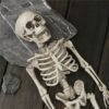 Rosy Brown Halloween Party Home Decoration Skeleton Horrid Scare Scene Simulation Human Body Toys Props