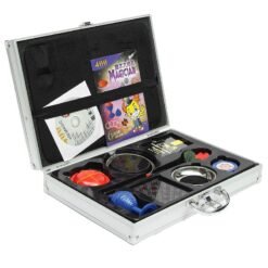 Black Aluminum Alloy Instruction With CD Magic Box Upscale Children Prop Set