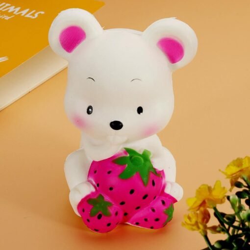 Mouse Strawberry Squishy 13*10*8CM Slow Rising With Packaging Collection Gift Soft Toy - Toys Ace