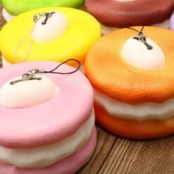 Squishy Macaroon 10cm Slow Rising Dessert Sweet Collection Phone Bag Strap Decor Gift Toy - Toys Ace