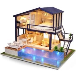 Cuteroom A-066 Time Apartment DIY Doll House With Furniture Light Gift House Toy - Toys Ace