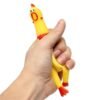 Squeeze Yellow Screaming Rubber Chicken Pet DogToy Squeaker Stress Relievers Gift
