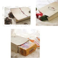 White Smoke 8PCS Kraft Christmas Party Home Decoration Cookies Present Luxury Wedding Gift Candy Bag Toys