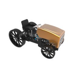 Teching DM12B Explorer 1 Creative All-metal Retro Model Car Rechargeable Simulation Science Toy High Challenge Assembled Electric Model Kit