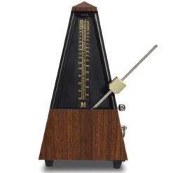 Saddle Brown Custom Metronome Mechanic Music Timer Teak For Piano Guitar Violin Xmas Gift