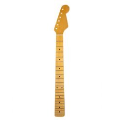 Sandy Brown NAOMI 22 Frets Gloss Maple Guitar Neck W/ Black Dots Replacement Guitar Parts