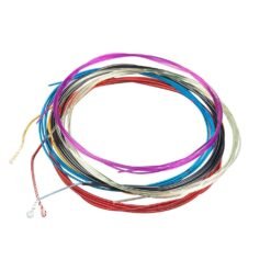 Medium Orchid Alices Acoustic Guitar Strings A107-C Plated Steel Steel Core 6 Strings Colorful Coated Copper Alloy Wound 028-043 Inch