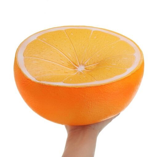 Huge Orange Squishy 9.84in 25*25*14CM Giant Slow Rising With Packaging Cartoon Gift Soft Toy - Toys Ace