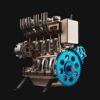 Teching V4 DM13 Four-Cylinder Stirling Engine Full Aluminum Alloy Model Collection