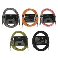 Sienna IRIN 6 Meter Durable Guitar Cable for Electric Guitar Amplifier 6.35mm Cable Cord