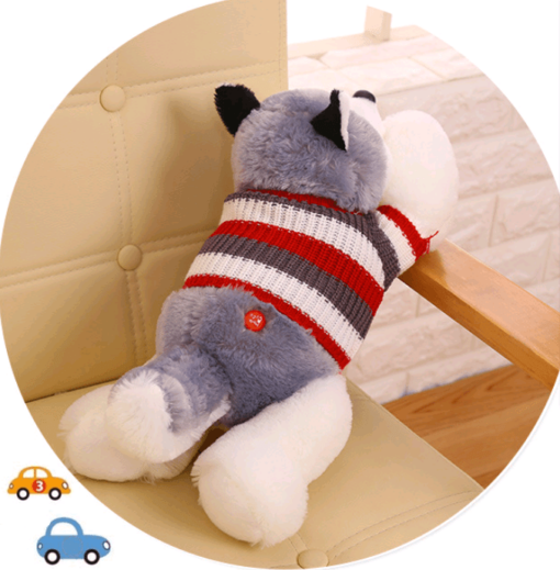 New plush toy large husky doll dressing dog puppies birthday gift - Toys Ace