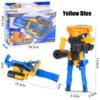 Dodger Blue Children's Deformation Pistol Robot Toy Puzzle DIY Assembly Toy Christmas Gift