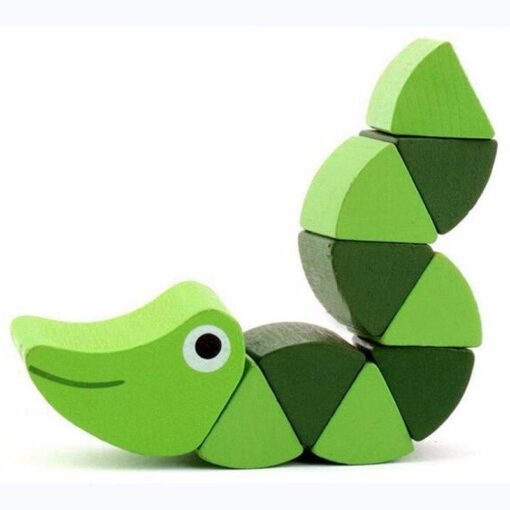 Wooden toy puzzle animal doll toy - Toys Ace