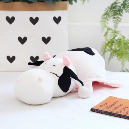 Cute Cow Doll Plush Toy Hugging and Sleeping On Bed - Toys Ace