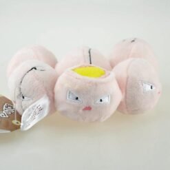 Six plush dolls with conjoined eggs