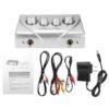 Professional Mini Karaoke Audio Mixer Dual Mic Inputs with Cable for Stage Home KTV 