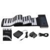 Black Bora BR-A88 88 Standard Keys Foldable Portable Electronic Keyboard Hand Roll Piano