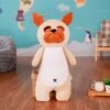 The new cotton dog doll feather pillow quality goods Bulldog husky soft plush toys to send his girlfriend - Toys Ace