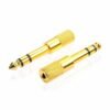Light Goldenrod Meideal 6.5mm Male to 3.5mm Female Audio Jack Adapter 6.5 3.5 Plug Converter Headset Microphone Guitar Recording Connector