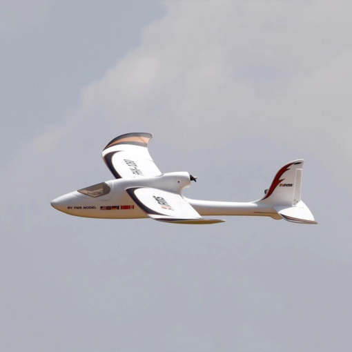 White Smoke FMS 1280MM (50.4") Wingspan Easy Trainer EPO RC Glider Airplane PNP