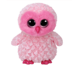 Pink owl plush animal toy (Pink 23cm) - Toys Ace
