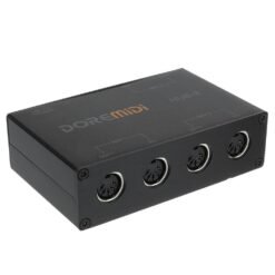 Dark Slate Gray DOREMiDi HUB-3 MIDI 3X3 Box USB MIDI Interface MIDI Box MIDI Controller Adapter Converter