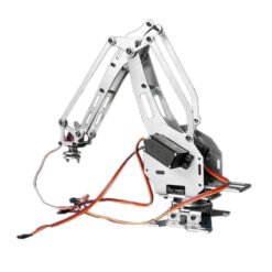 Lavender KDX DIY 6DOF Aluminum Robot Arm 6 Axis Rotating Mechanical Robot Arm Kit With 5 Servos
