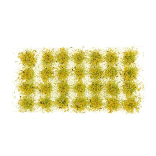 Dark Goldenrod Flower Cluster Grass Tufts Sand Table Static Wargame Scenery Model DIY Miniature