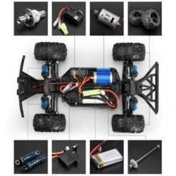 Lavender ENOZE 9303E with Two Batteries 1/18 2.4G 4WD 40km/h RC Car Electric Off-Road Vehicles RTR Model