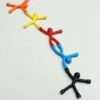 Firebrick Mini Q-Man Magnet Novelty Curiously Awesome Gift Cute Rubber Man Magnetic Toys