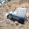 Light Steel Blue DIY C-3 Bulldozer Aluminous RC Robot Car Tank Chassis Base With Motor