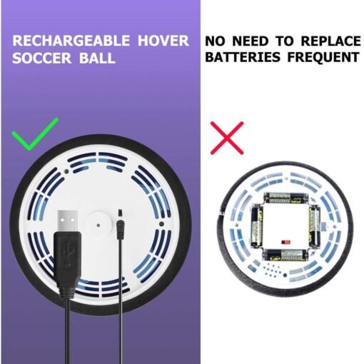 Slate Blue Hover Soccer Ball Set Rechargeable Air Soccer Indoor Outdoor Sports Ball Game for Boy Girl Best Gift Kids Game Toys