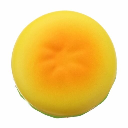 Dark Orange Hamburger Squishy 8 CM Slow Rising With Packaging Collection Gift Soft Toy