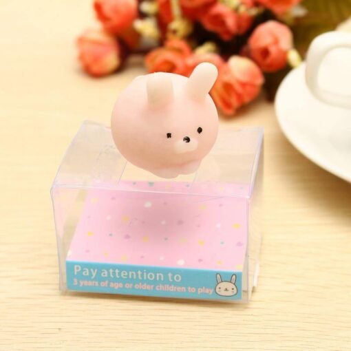 Pink Bunny Ball Squishy Squeeze Cute Healing Toy Kawaii Collection Stress Reliever Gift Decor - Toys Ace