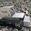 Lavender DIY C-3 Bulldozer Aluminous RC Robot Car Tank Chassis Base With Motor