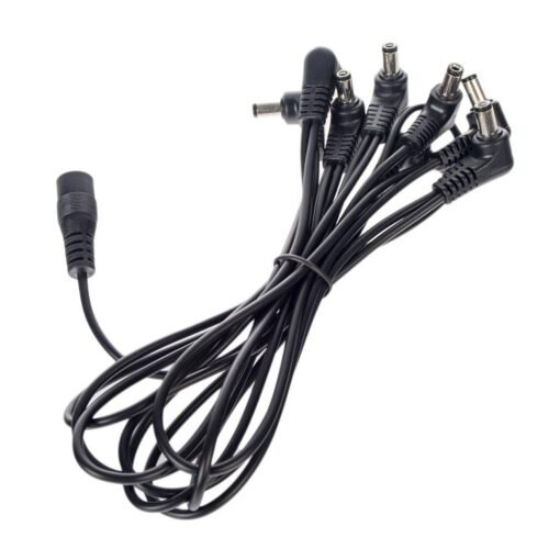 Black NAOMI 1 To 8 Daisy Chain Cable Multi-interface Connecting 8 Way Daisy Chain Cord Guitar Effect Pedals Power Supply Cable