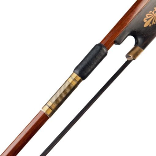 Snow NAOMI 4/4 Violin Bow Brazilwood Stick with Ebony Frog Sheep Skin Grip Black Horsehair Violin Parts Accessories