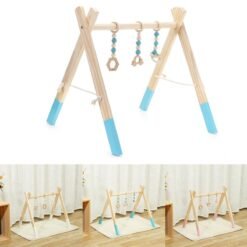 White Smoke Baby Gym with Rattles Play Toys Activity Frame Kids Room Decorations