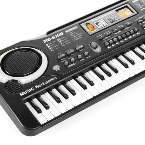 Dark Slate Gray Children Kids Electronic Keyboard Electric Piano 61 Keys Musical Instruments with USB + Microphone