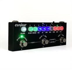 Black Cuvave CUBE BABY Rechargeable Multi Effects Pedal with High quality Reverb Delay Chorus Phaser Tremolo Effect
