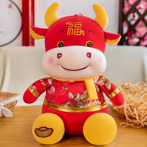 Plush Toys Turn Things Around The Zodiac Cow Doll - Toys Ace