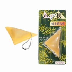 Light Goldenrod IKUURANI Yatsuhashi Dessert Cake Squeeze Squishy Squeeze Stretch Toy Gift Phone Bag Strap Decor