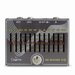 Dark Slate Gray Caline CP-81 10 Band EQ Guitar Effect Pedal with Volume/Gain
